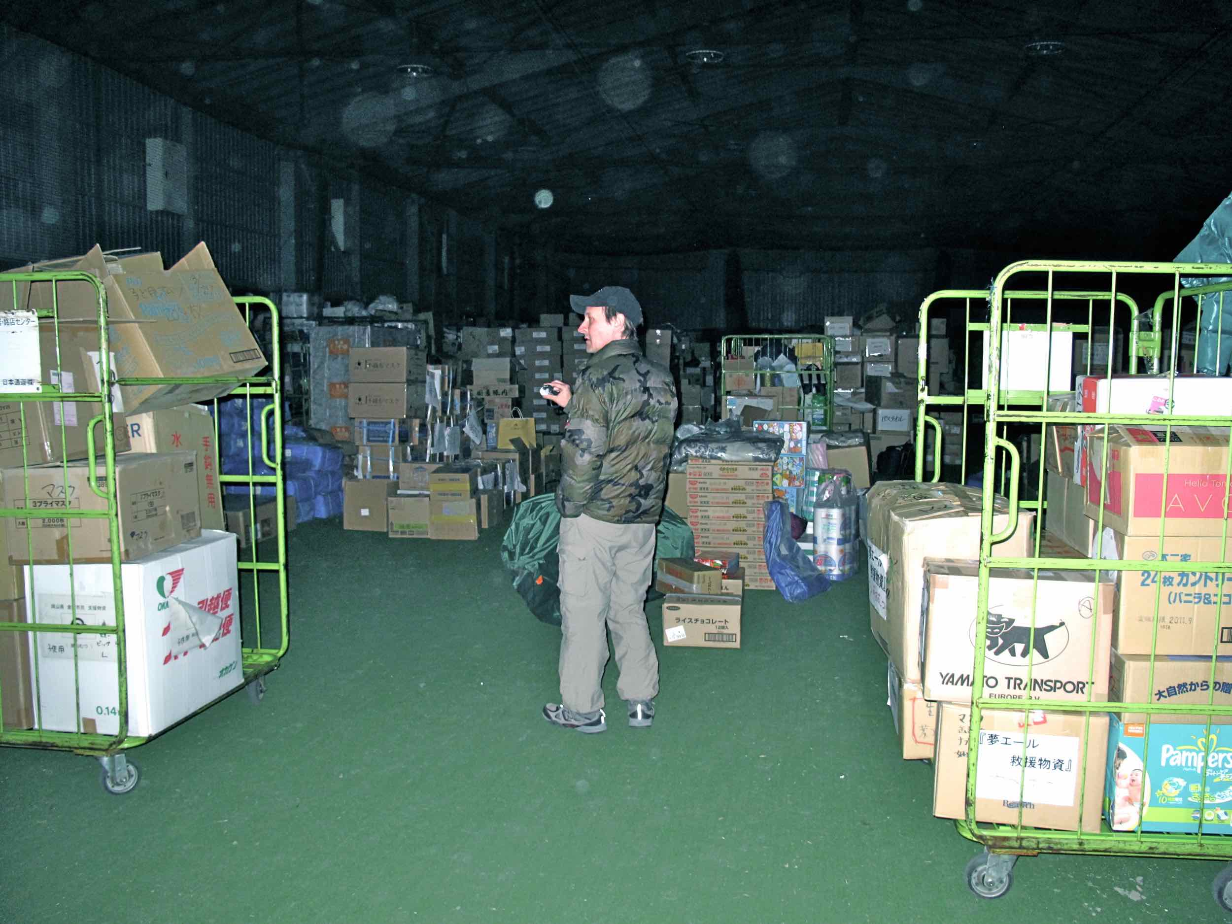  4/5 Peace Boat food and supplies warehouse, Ishinomaki City 