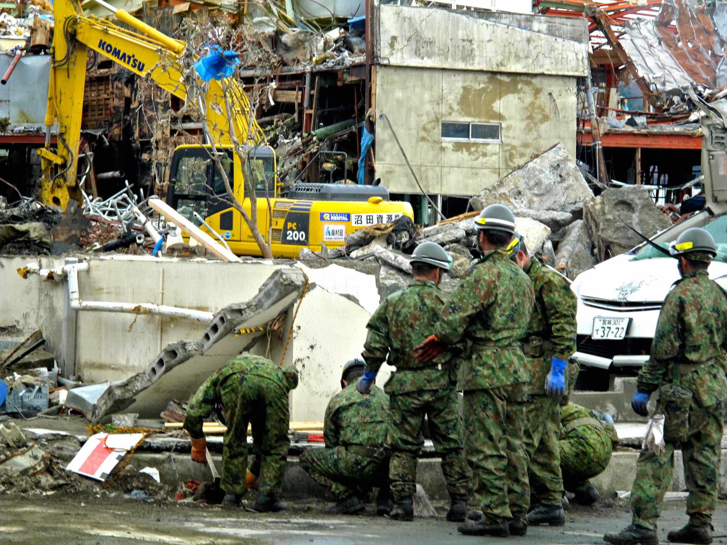  4/15 Japanese military engineers, Onagawa City 