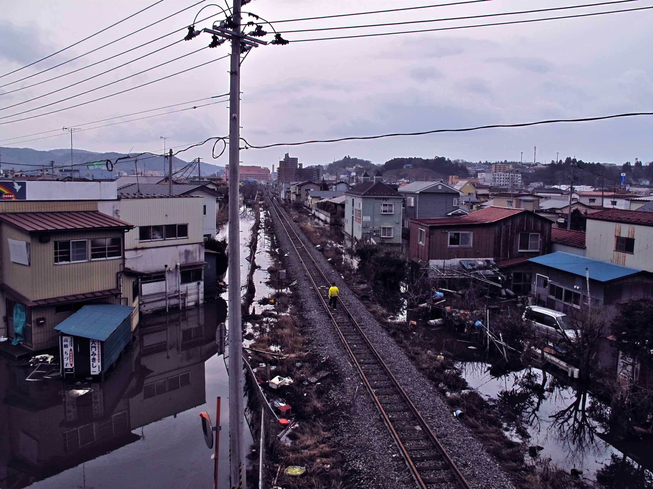 3/14 walking towards Ishinomaki Station, Ishinomaki City 