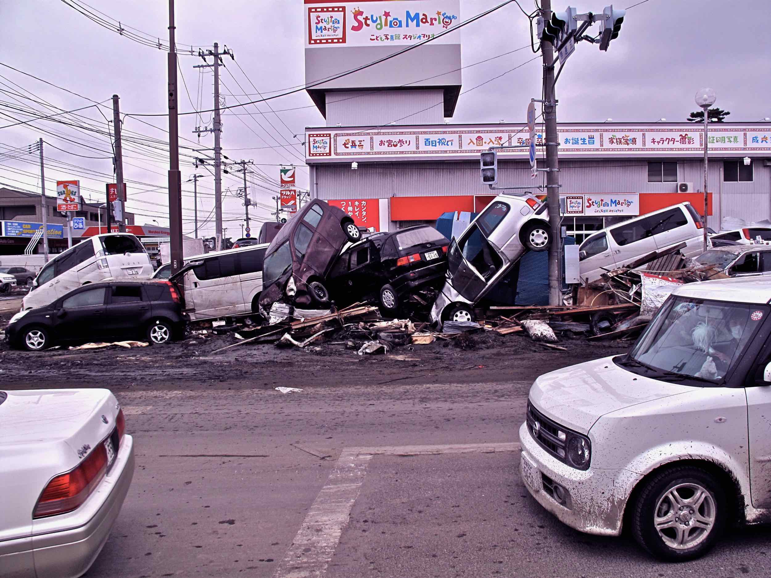  3/14 walking towards Ishinomaki Station, Ishinomaki City 